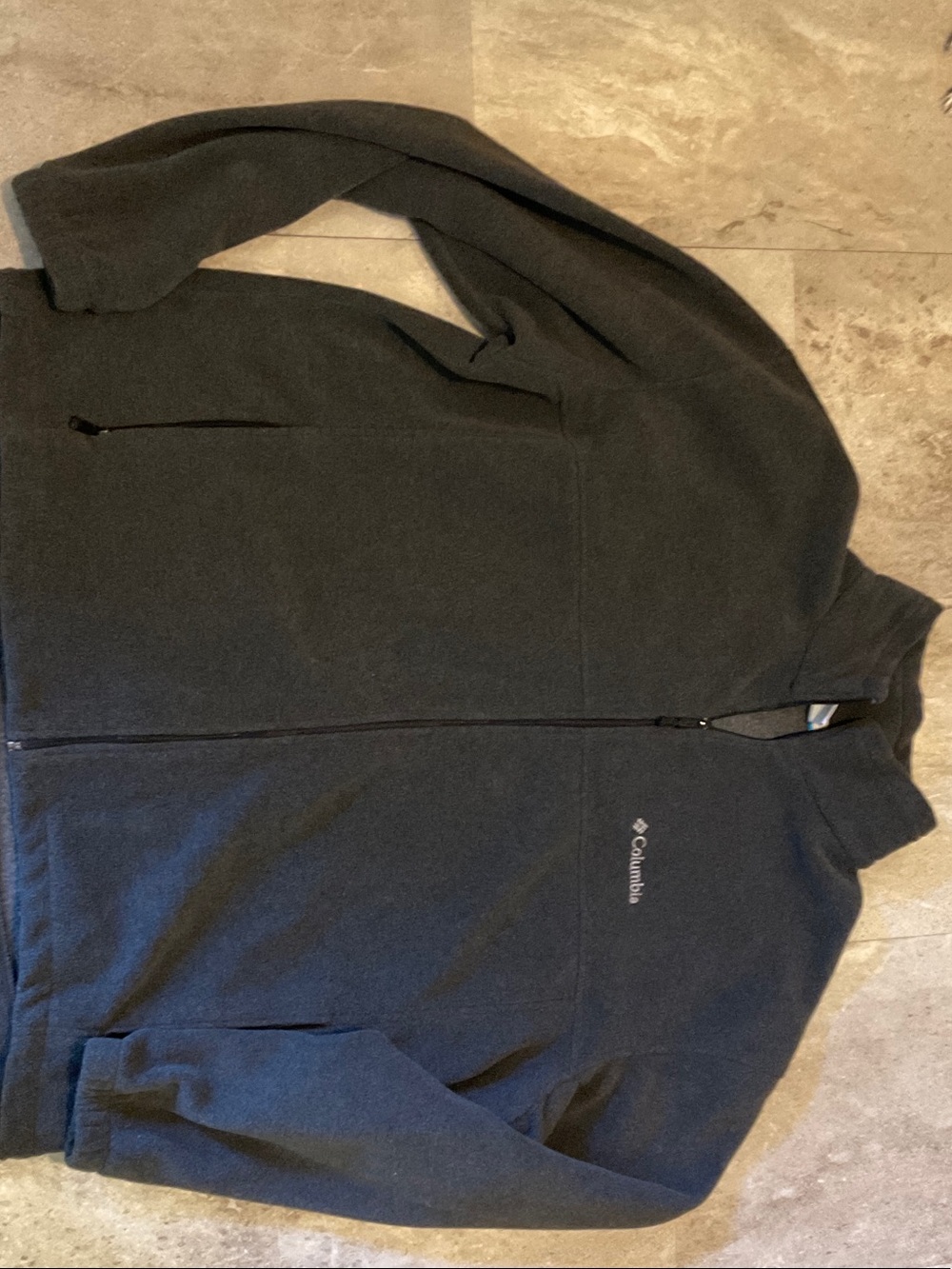Columbia Men's Charcoal Full-Zip Fleece Jacket
